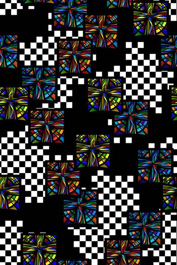 340518-格纹教会图腾男装