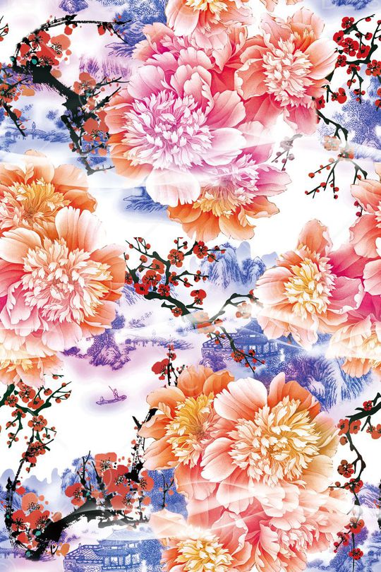 V-中国风/Chinese印花华亿平台图片