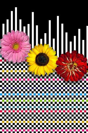 E-花卉几何/Flowers印花华亿平台图片