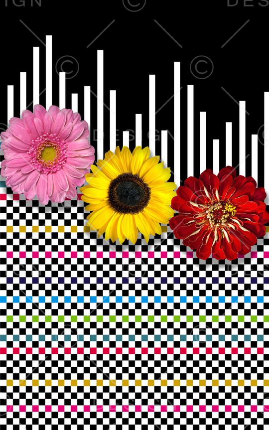 E-花卉几何/Flowers印花华亿平台图片