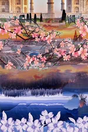 男女泳装印花华亿平台图片