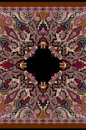 围巾图案印花华亿平台图片