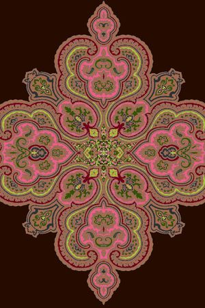 围巾图案印花华亿平台图片