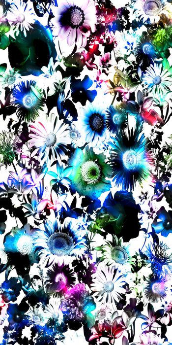 341174-英伦夜花园花卉抽象梦幻男装女装花卉