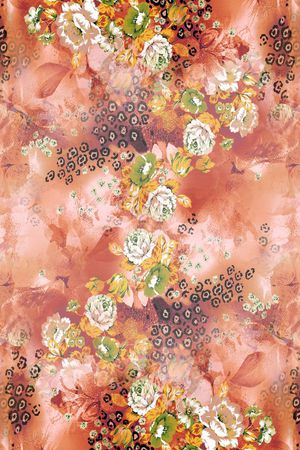 围巾图案印花华亿平台图片