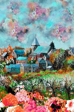 定位花印花华亿平台图片