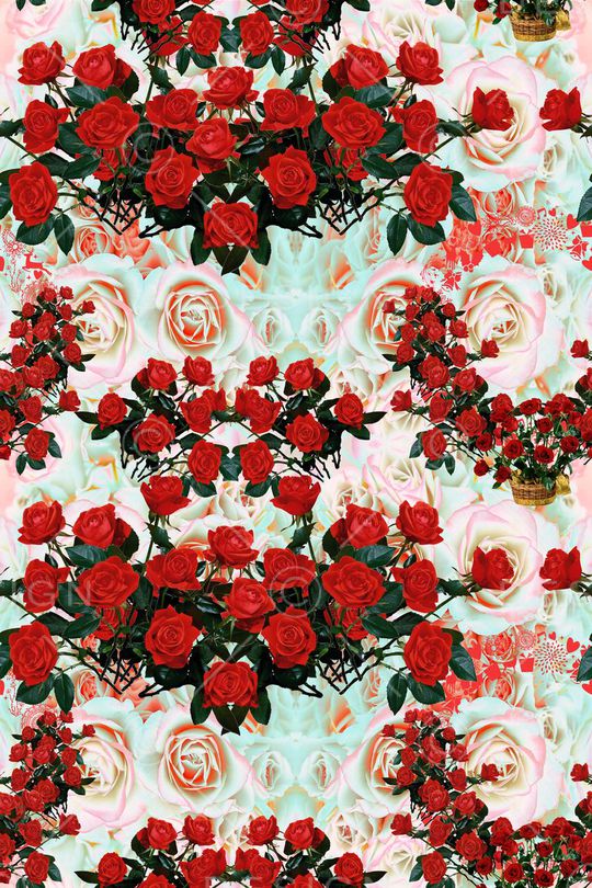 大花  花卉 小碎花印花华亿平台图片