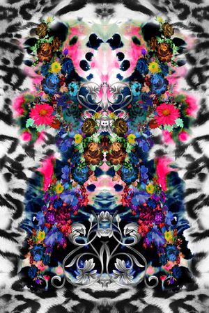 豹纹印花华亿平台图片