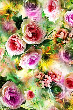 水彩印花华亿平台图片