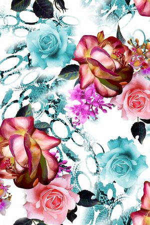 花卉印花华亿平台图片