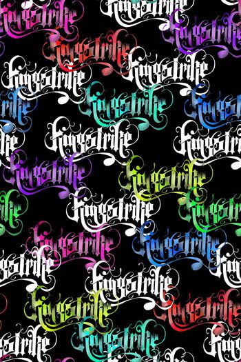 341589-时尚潮流涂鸦英文字母T恤卫衣裤装花