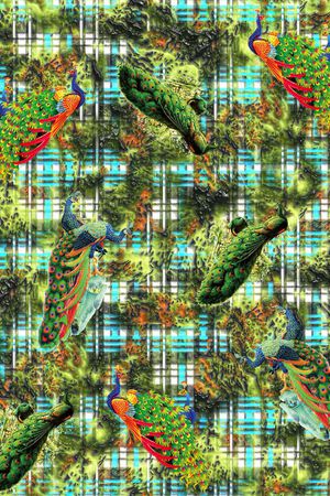 羽毛印花华亿平台图片