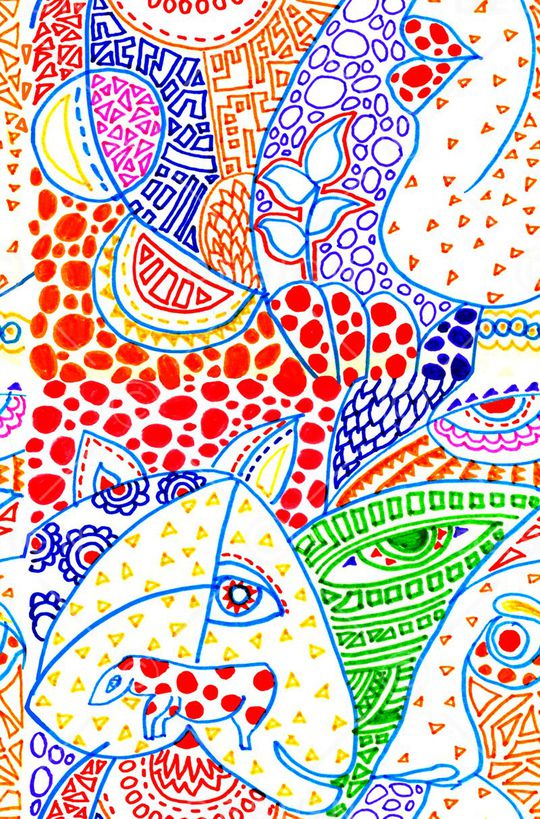 ♥红桃A〖抽象个性〗印花华亿平台图片