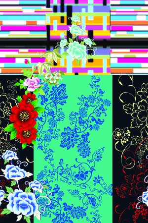 花卉印花华亿平台图片