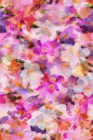 花鸟花卉印花华亿平台图片