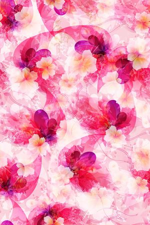 花鸟花卉印花华亿平台图片