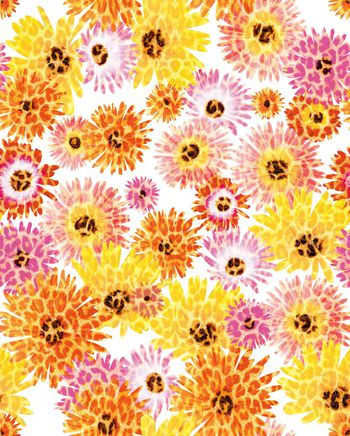 342366-亮丽菊花花卉金色