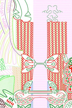 抽象印花华亿平台图片