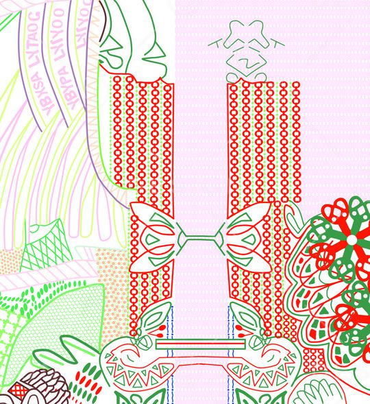 抽象印花华亿平台图片