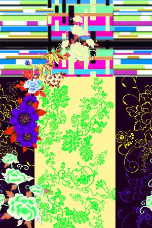 花卉印花华亿平台图片