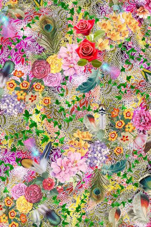 抽象印花华亿平台图片