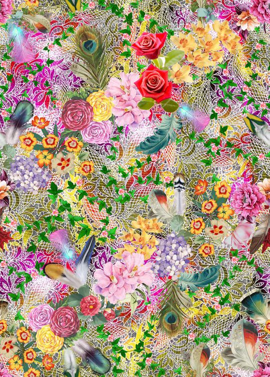 抽象印花华亿平台图片