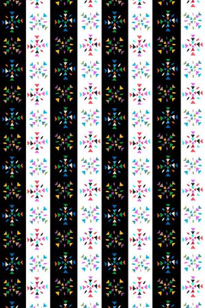 几何图案印花华亿平台图片