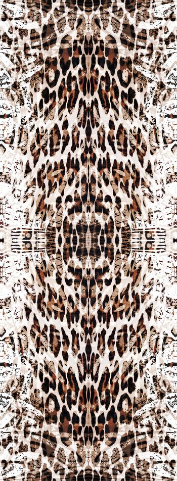 342870-霸气迷彩豹纹长巾男装羽绒服-T