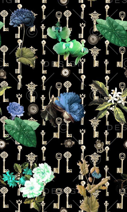 流行时尚花等印花华亿平台图片