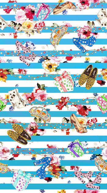 343237-英伦风格时尚女鞋花卉1