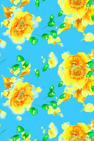 循环花印花华亿平台图片