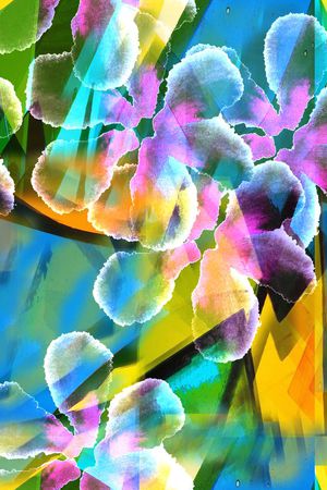 几何图形印花华亿平台图片