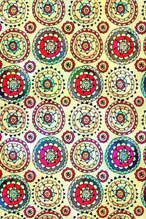 圆圈印花华亿平台图片