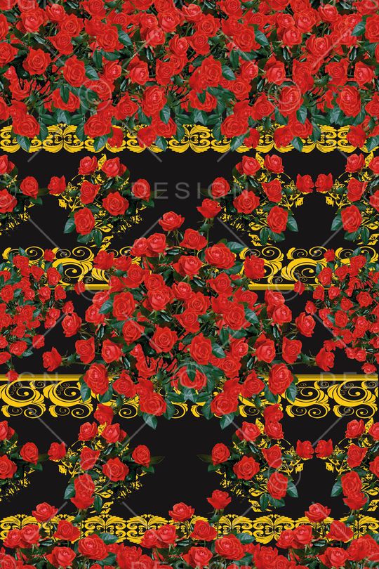 大花  花卉 小碎花印花华亿平台图片