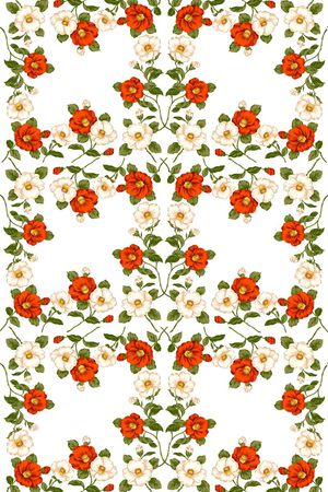 花卉植物印花华亿平台图片