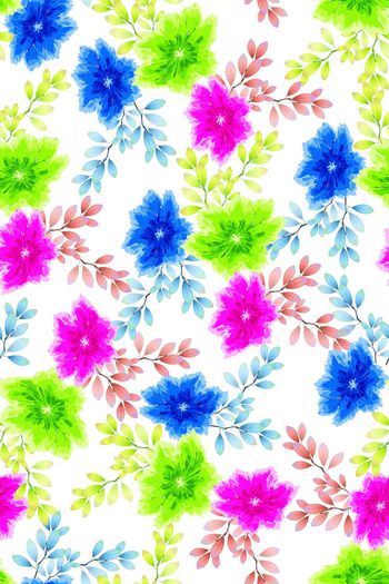 344096-田园风格小清新多彩花卉