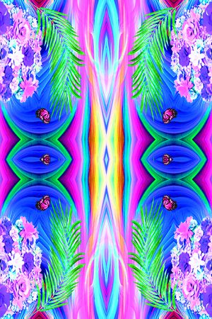 抽象印花华亿平台图片