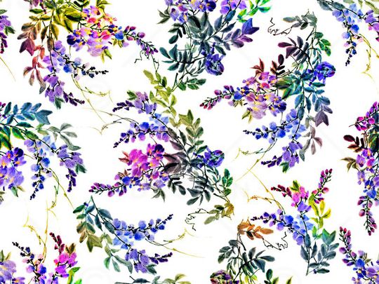 枝条印花华亿平台图片