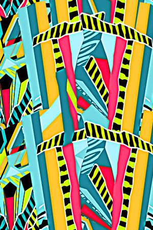 几何印花华亿平台图片