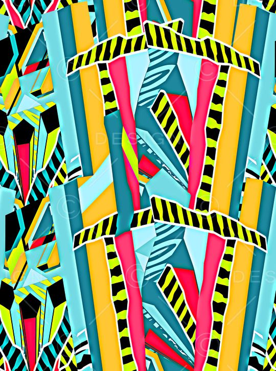 几何印花华亿平台图片