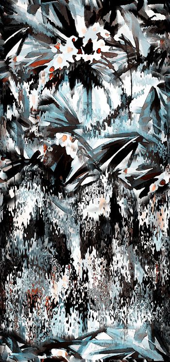 344291-豹点纹水墨叶子花卉