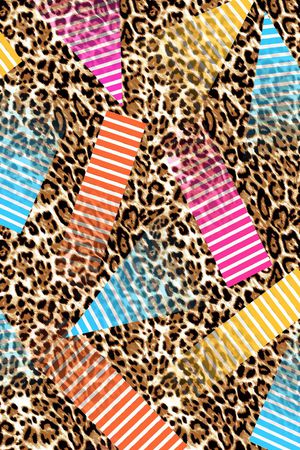 动物纹印花华亿平台图片