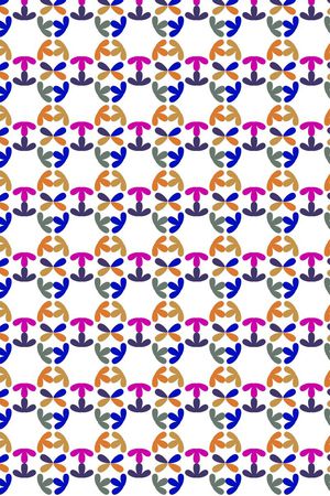 几何图案印花华亿平台图片