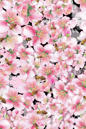 花鸟花卉印花华亿平台图片