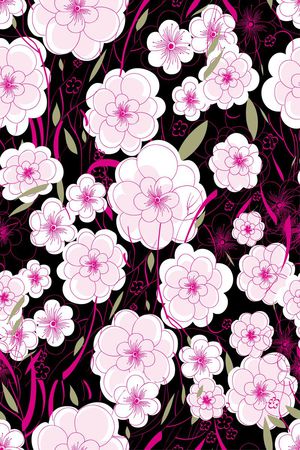 花鸟花卉印花华亿平台图片