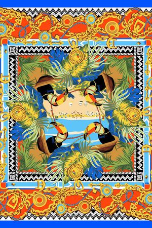 宫廷印花华亿平台图片