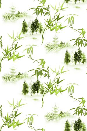 中国风印花华亿平台图片