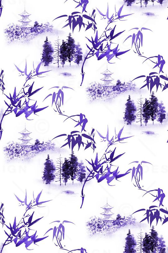 中国风印花华亿平台图片