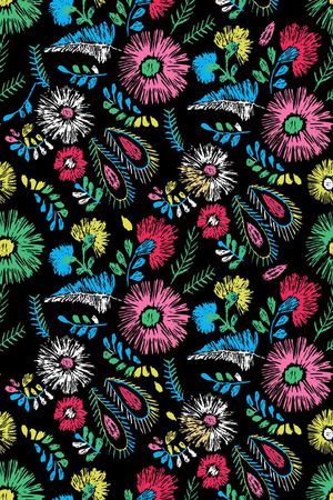 花鸟花卉印花华亿平台图片