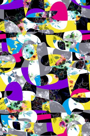 几何印花华亿平台图片